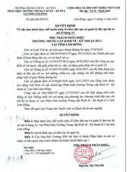 QUY CHẾ TUYỂN SINH, TỔ CHỨC ĐÀO TẠO VÀ QUẢN LÝ ĐÀO TẠO LÁI XE HẠNG A1